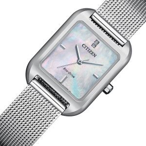 Đồng Hồ Citizen Nữ Dây Kim Loại Eco-Drive EM0491-81D