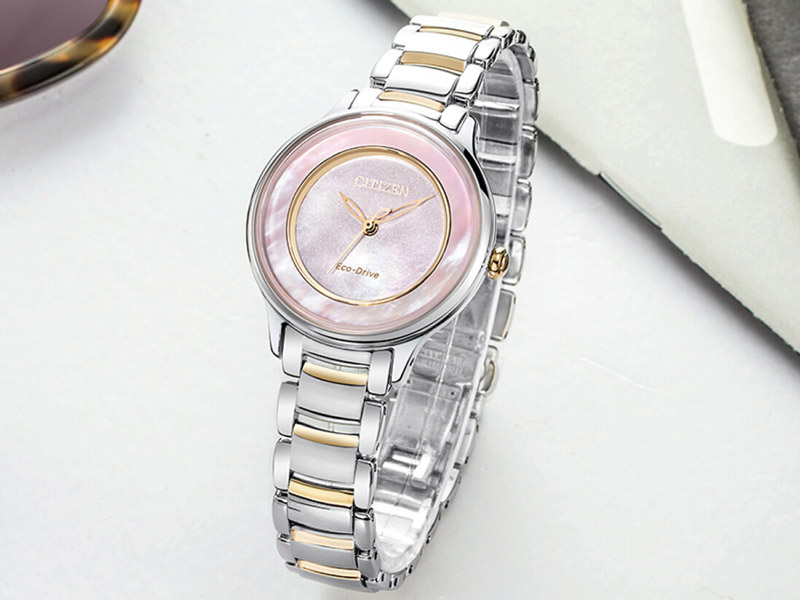 Đồng Hồ Citizen Nữ Dây Kim Loại Eco-Drive EM0384-56D
