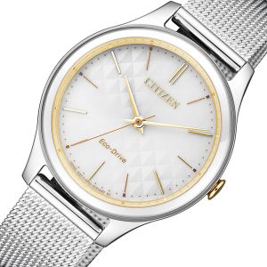 Đồng Hồ Citizen Nữ Dây Kim Loại Eco-Drive EM0504-81A