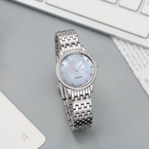 Đồng Hồ Citizen Nữ Dây Kim Loại Eco-Drive EX1480-82D