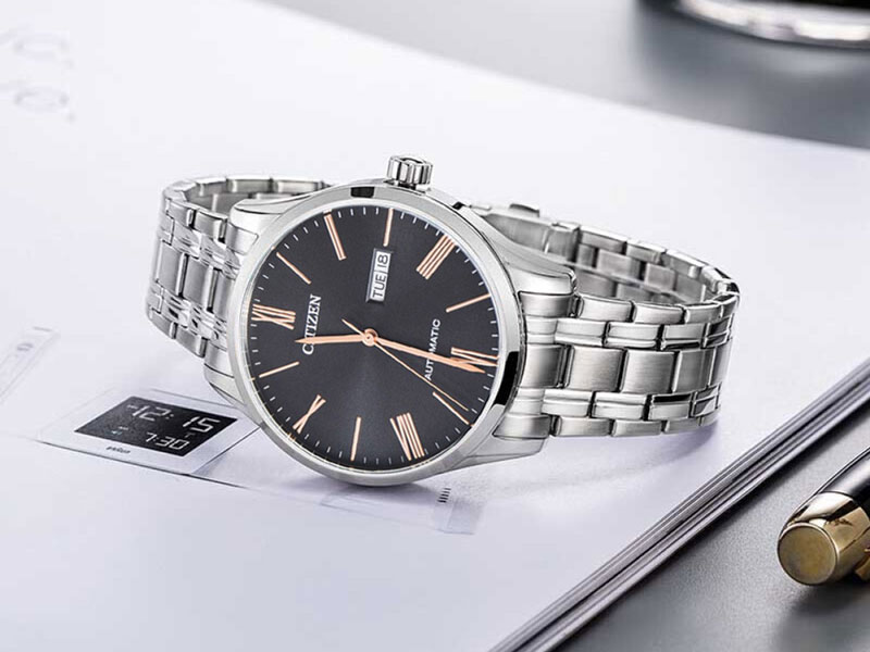 Đồng Hồ Citizen Nam Dây Kim Loại Automatic NH8360-80J