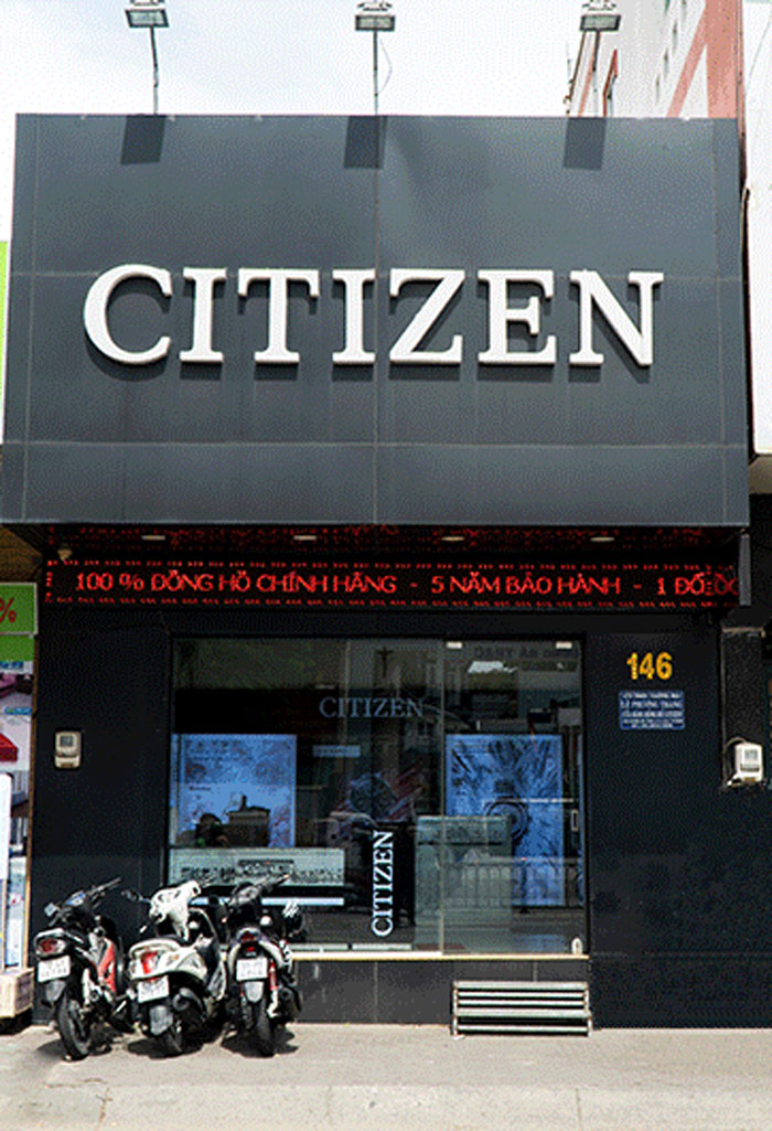 cửa hàng đồng hồ Citizen